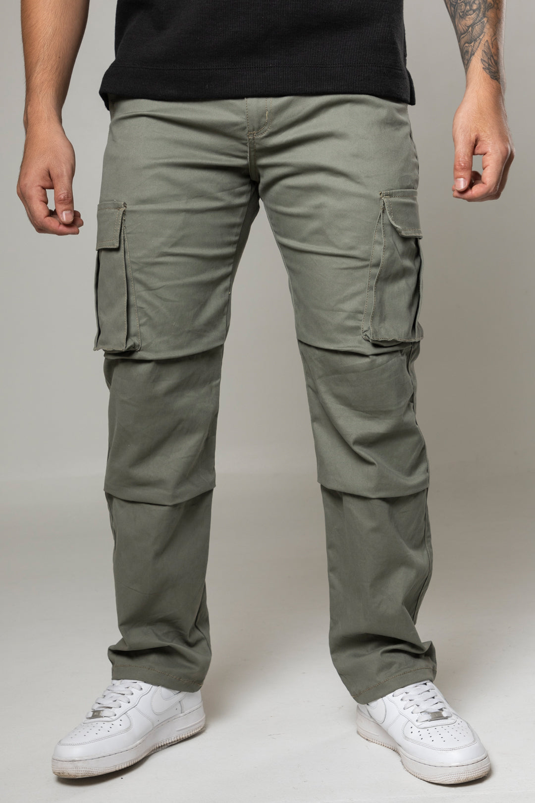 Pantalon Cargo Recto En Dril