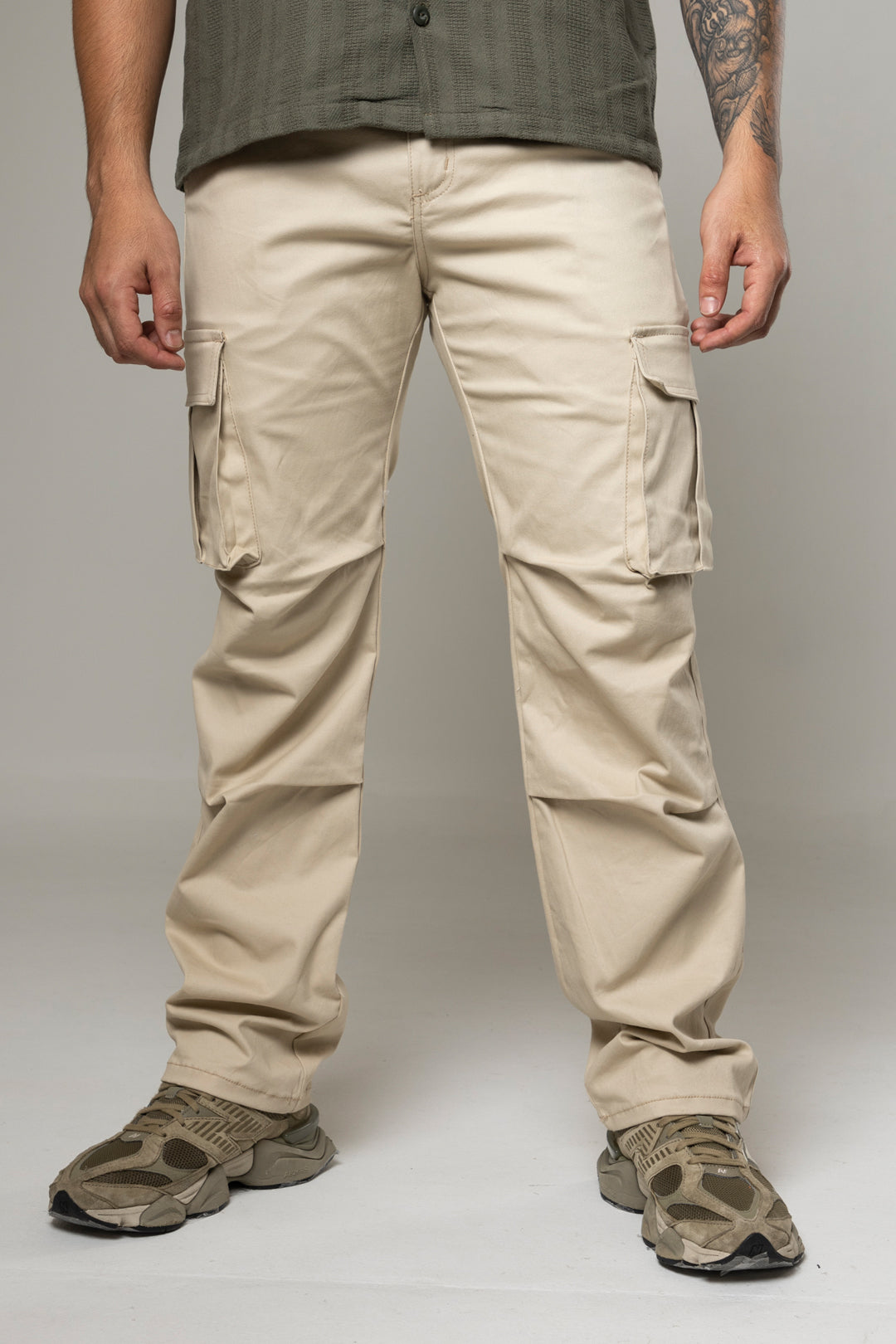 Pantalon Cargo Recto En Dril
