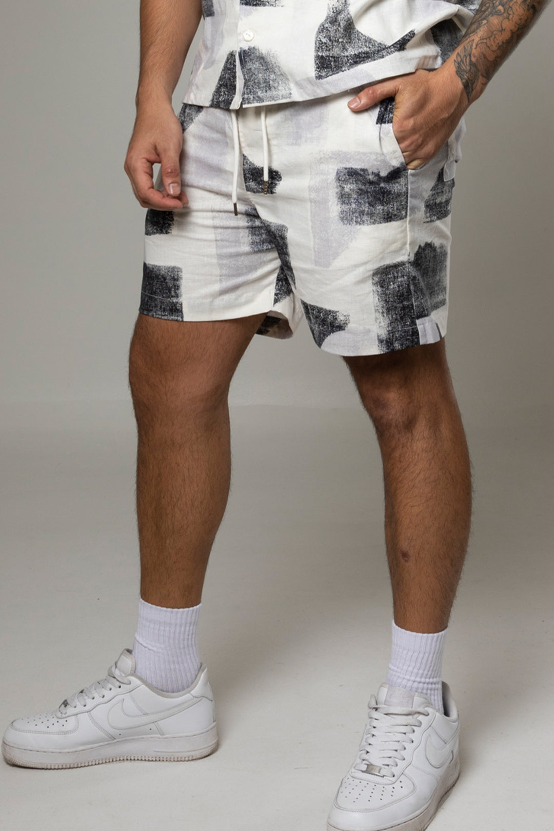 Bermuda Lino Estampada