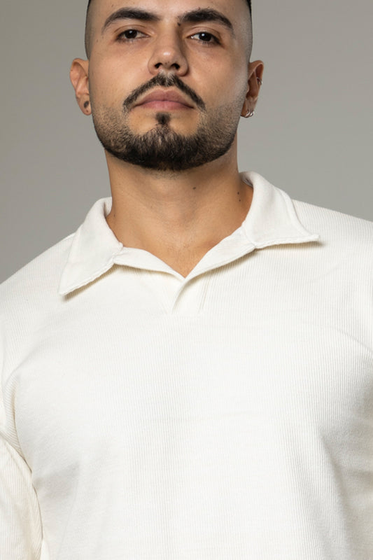 Camiseta Polo Textura Wolf