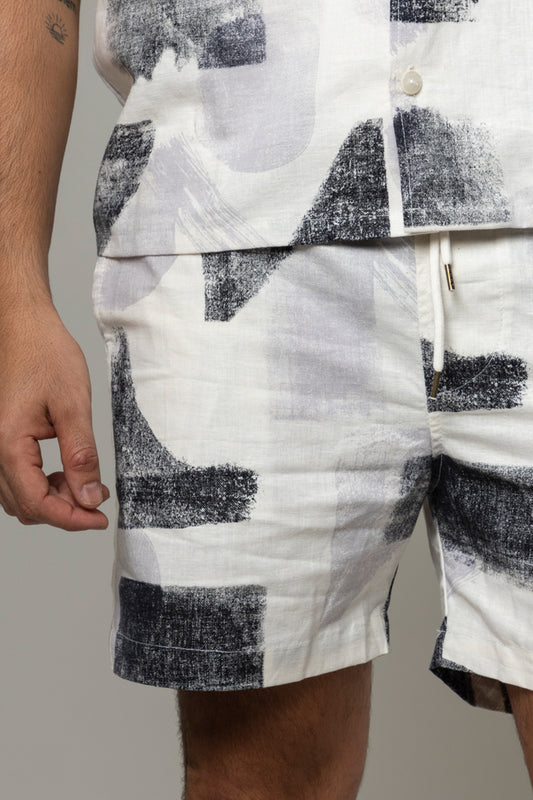 Bermuda Lino Estampada