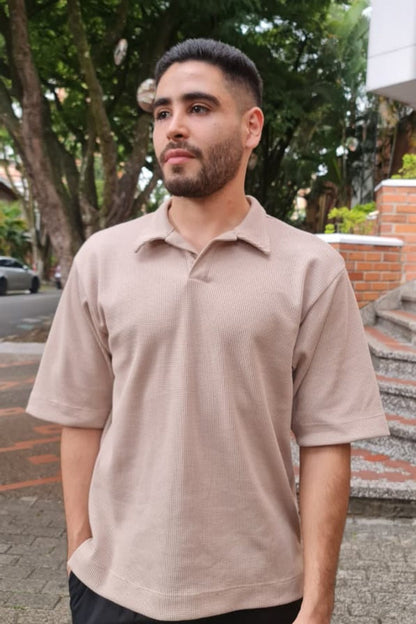 Camiseta Polo Texturizada Interlok