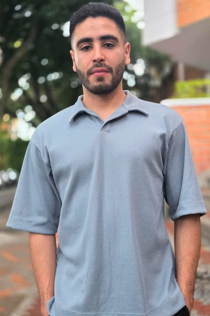 Camiseta Polo Texturizada Interlok