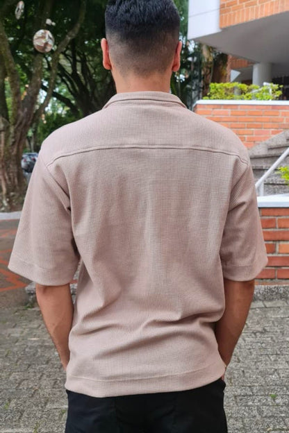 Camiseta Polo Texturizada Interlok