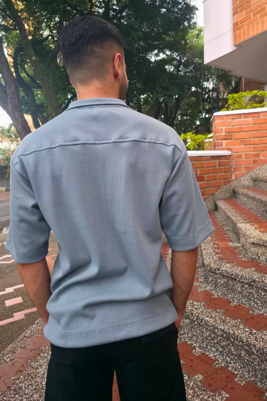 Camiseta Polo Texturizada Interlok