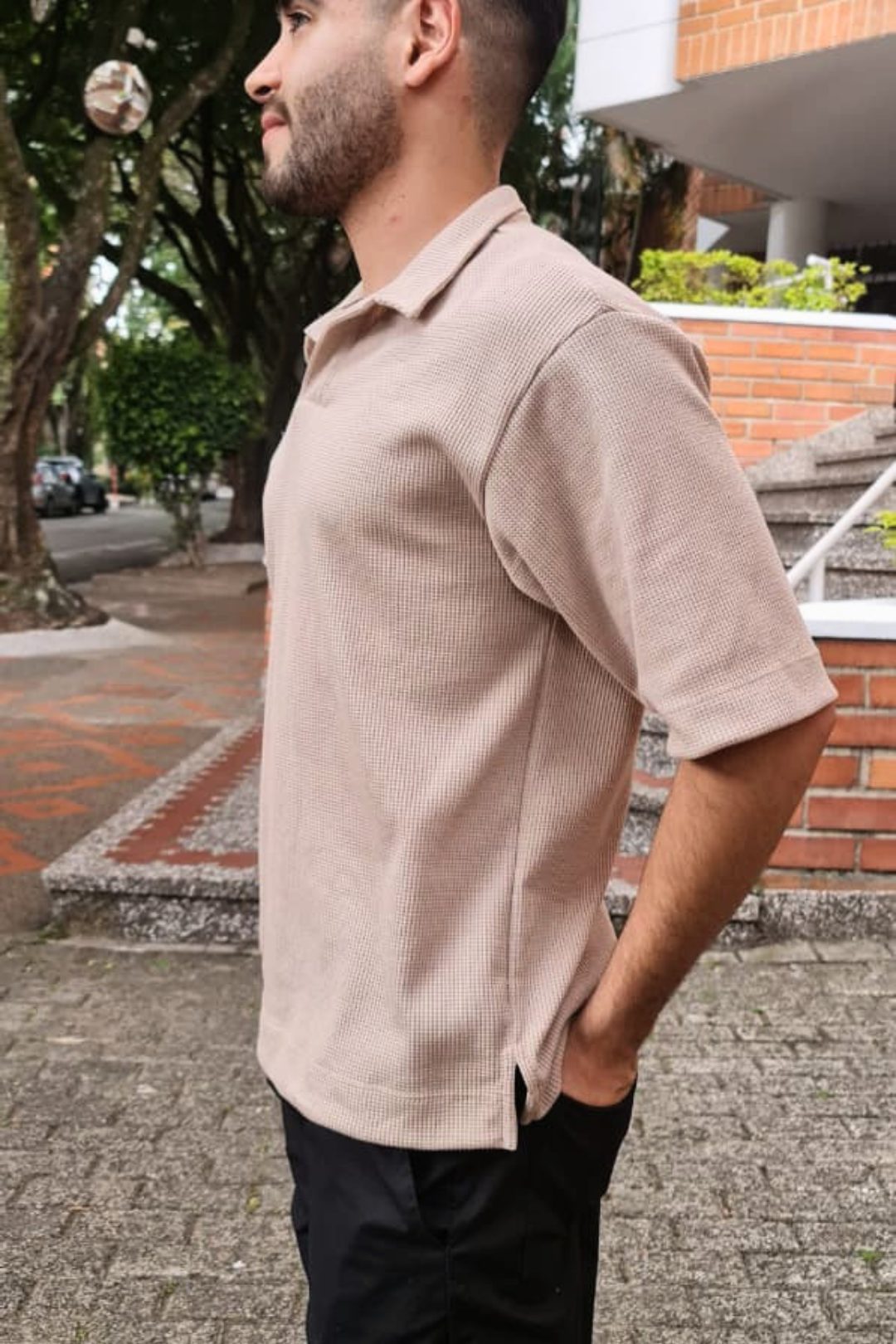 Camiseta Polo Texturizada Interlok