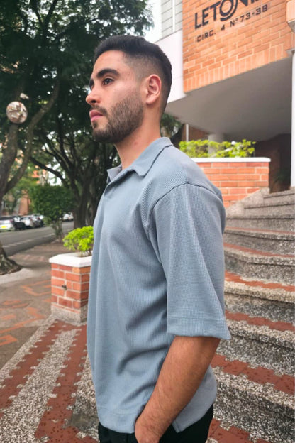 Camiseta Polo Texturizada Interlok