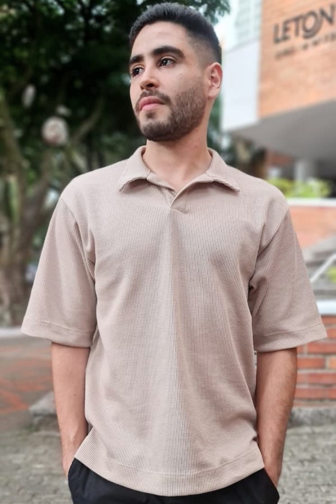 Camiseta Polo Texturizada Interlok
