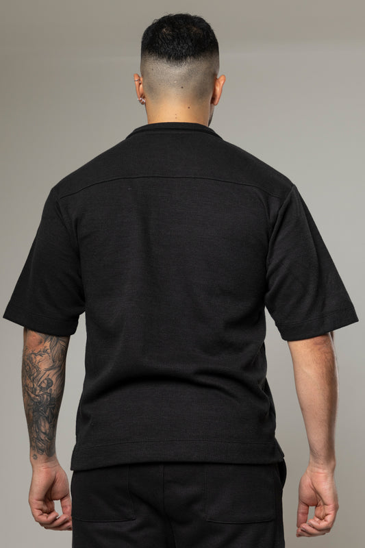 Camiseta Polo Textura Wolf